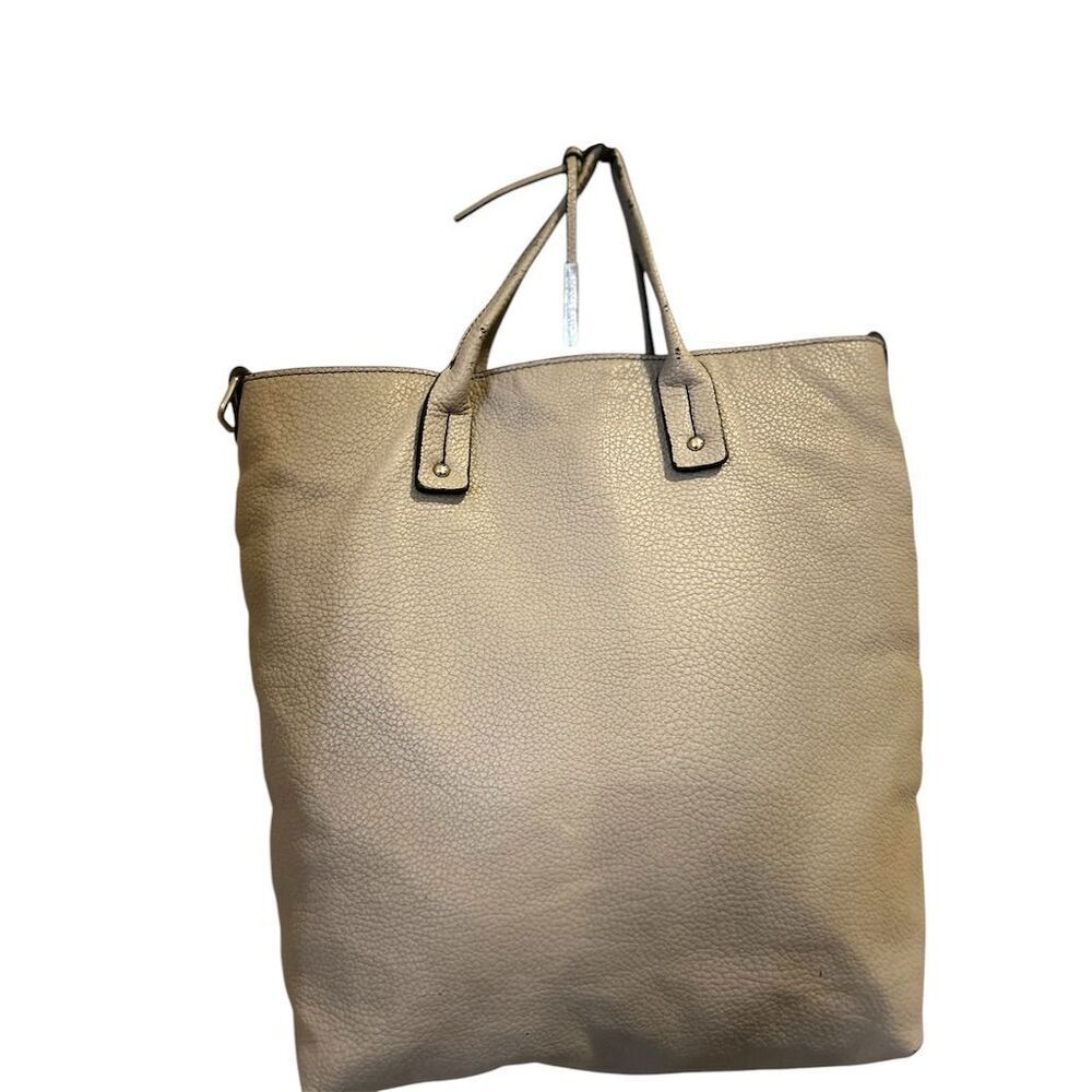 Women's grey Leather Tote Bag Zip Closure Casual Kenneth Cole Handbag‎